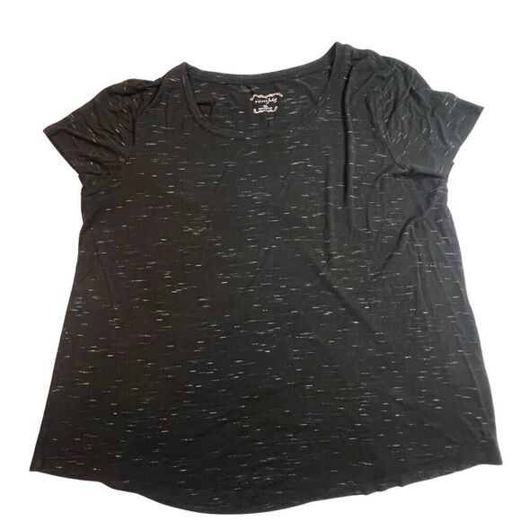 Maison Jules Tops - Maison Jules Top Womens XL Black Casual Basic Stretchy Preppy Soft Girl T Shirt